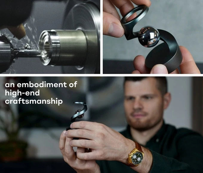 Kinetic Desk Toy | Anodized Aluminum & Stainless Steel