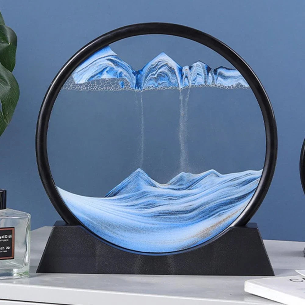 Kinetic Sand Art | Glass Dome & Calming Color Display | Set of 2