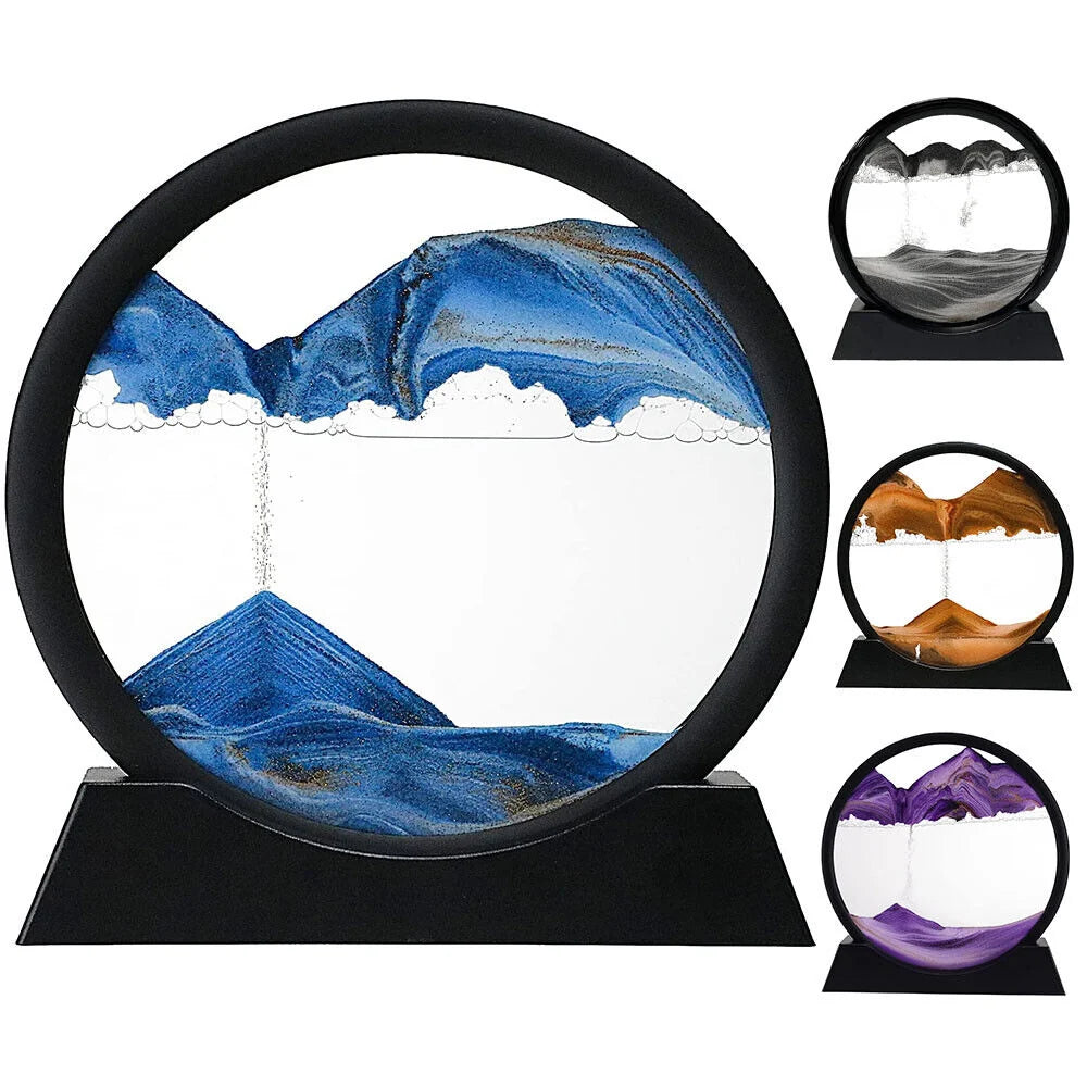 Kinetic Sand Art | Glass Dome & Calming Color Display | Set of 2