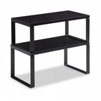 Kitchen Cabinet Organizer | Stackable Metal Frame & Wood Top | Holds 33 lb Per Shelf