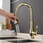 Kitchen Faucet | Pull-Out Spray Head & Copper Finish