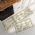 Kitchen Mat | Quick-Dry Absorbent Surface | Rubber Base