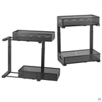 Kitchen Organizer Set | Pull-Out Under-Sink & Swivel Spice Rack | Set of 3