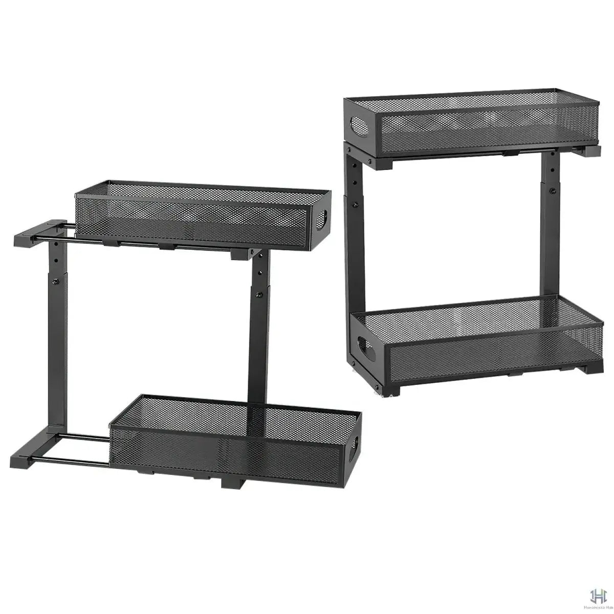 Kitchen Organizer Set | Pull-Out Under-Sink & Swivel Spice Rack | Set of 3
