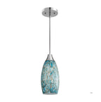 Kitchen Pendant Light | Stone-Pattern Mica Glass & Height-Adjustable Cable