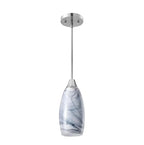 Kitchen Pendant Light | Stone-Pattern Mica Glass & Height-Adjustable Cable