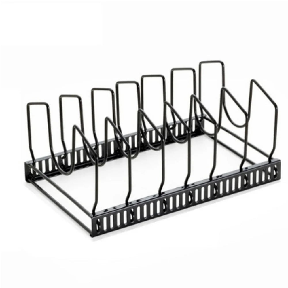 Kitchen Rack | Durable Iron & Adjustable Slots | 12–23 In