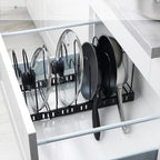 Kitchen Rack | Durable Iron & Adjustable Slots | 12–23 In