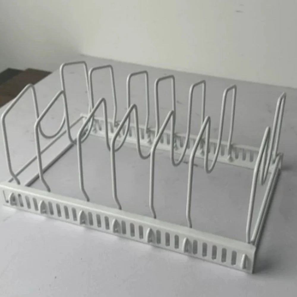 Kitchen Rack | Durable Iron & Adjustable Slots | 12–23 In