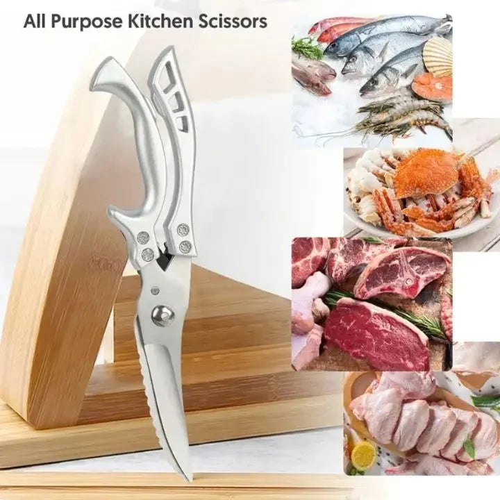 Kitchen Shears | Heavy-Duty Stainless Steel & Safety Lock