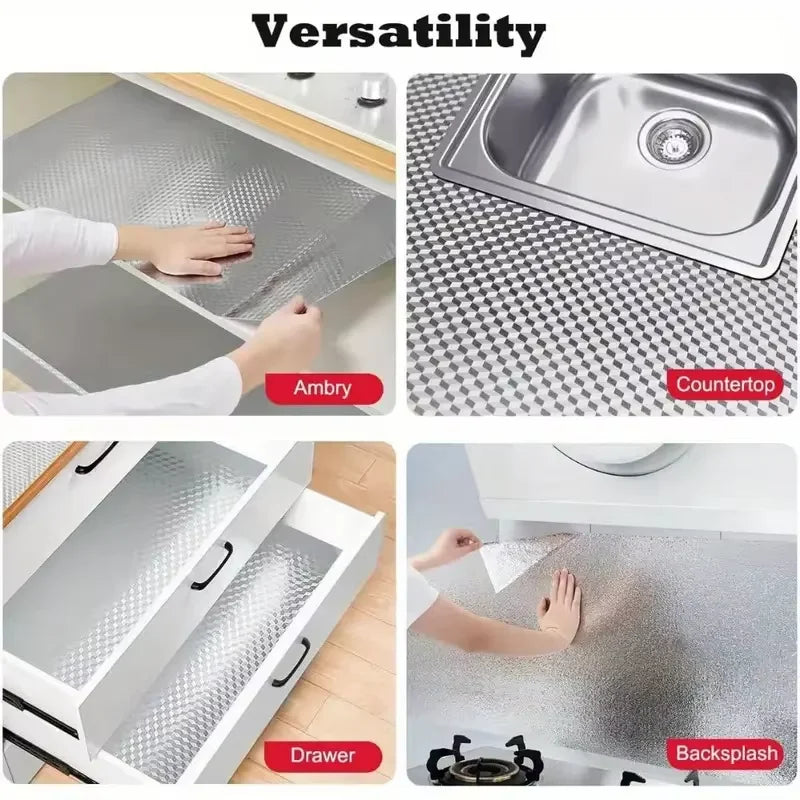Kitchen Sticker | Peel & Stick Aluminum Foil Waterproof & Oil-Proof