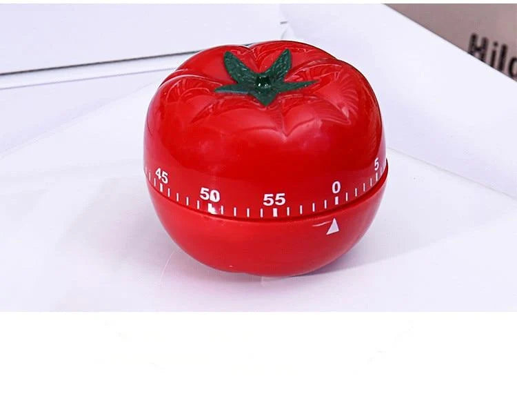 Kitchen Timer | 360° Rotating Mechanical Tomato-Shaped