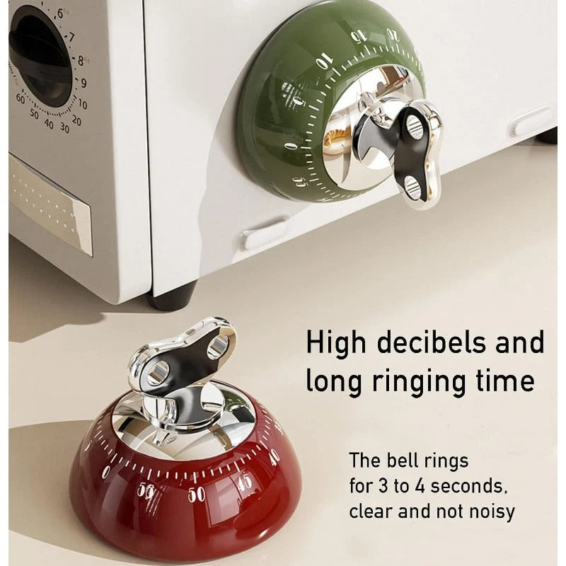 Kitchen Timer | Magnetic Back & Wind-Up | 0–60 Min