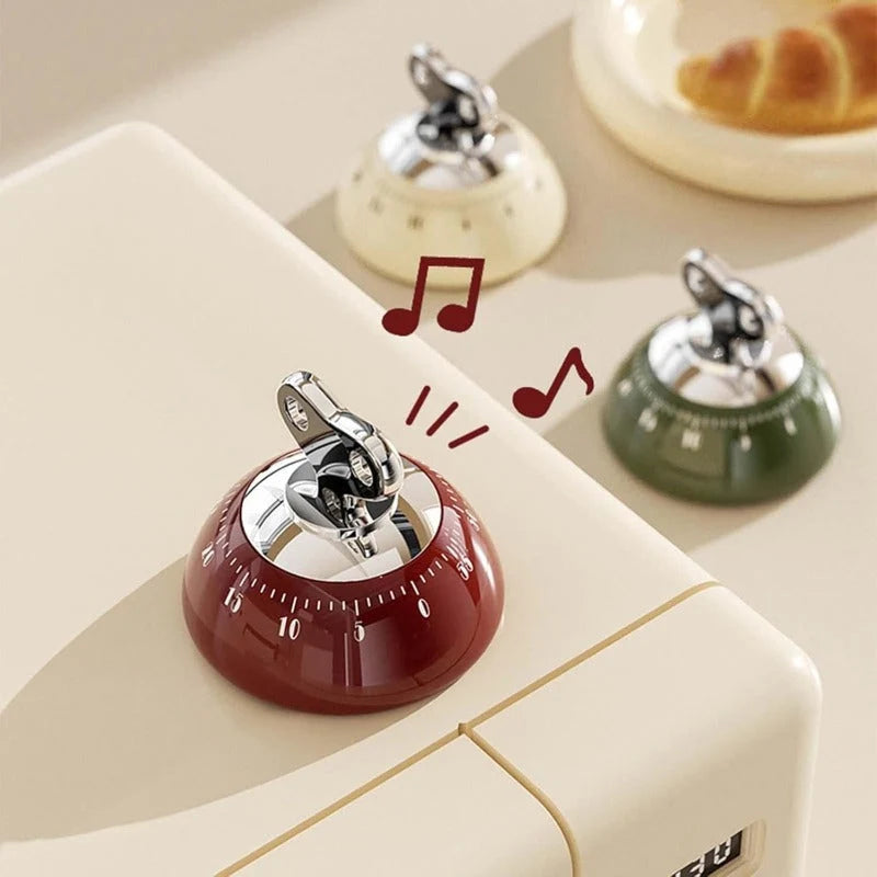 Kitchen Timer | Magnetic Back & Wind-Up | 0–60 Min
