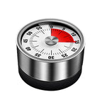Kitchen Timer | Mechanical Stainless Steel & Magnetic Base | 59-Minute