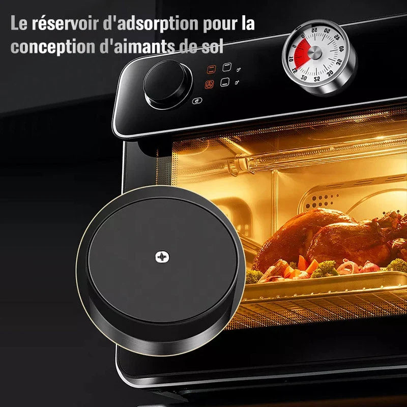 Kitchen Timer | Mechanical Stainless Steel & Magnetic Base | 59-Minute