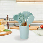 Kitchen Utensil Set | Heat-Resistant Silicone & Wooden Handles | Set of 11