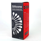 Kitchen Utensil Set | Heat-Resistant Silicone & Wooden Handles | Set of 11
