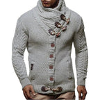 Knitted Sweater | Thick Knit & Toggle Closure | Warm and Comfortable