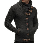 Knitted Sweater | Thick Knit & Toggle Closure | Warm and Comfortable