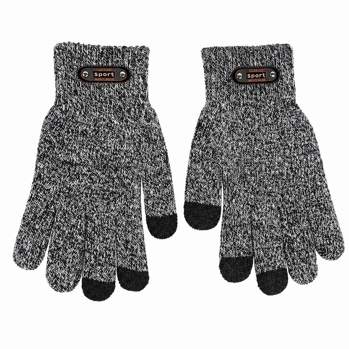 Knitted Winter Gloves | Touchscreen-Compatible & Stretchy | One Size Fits Most