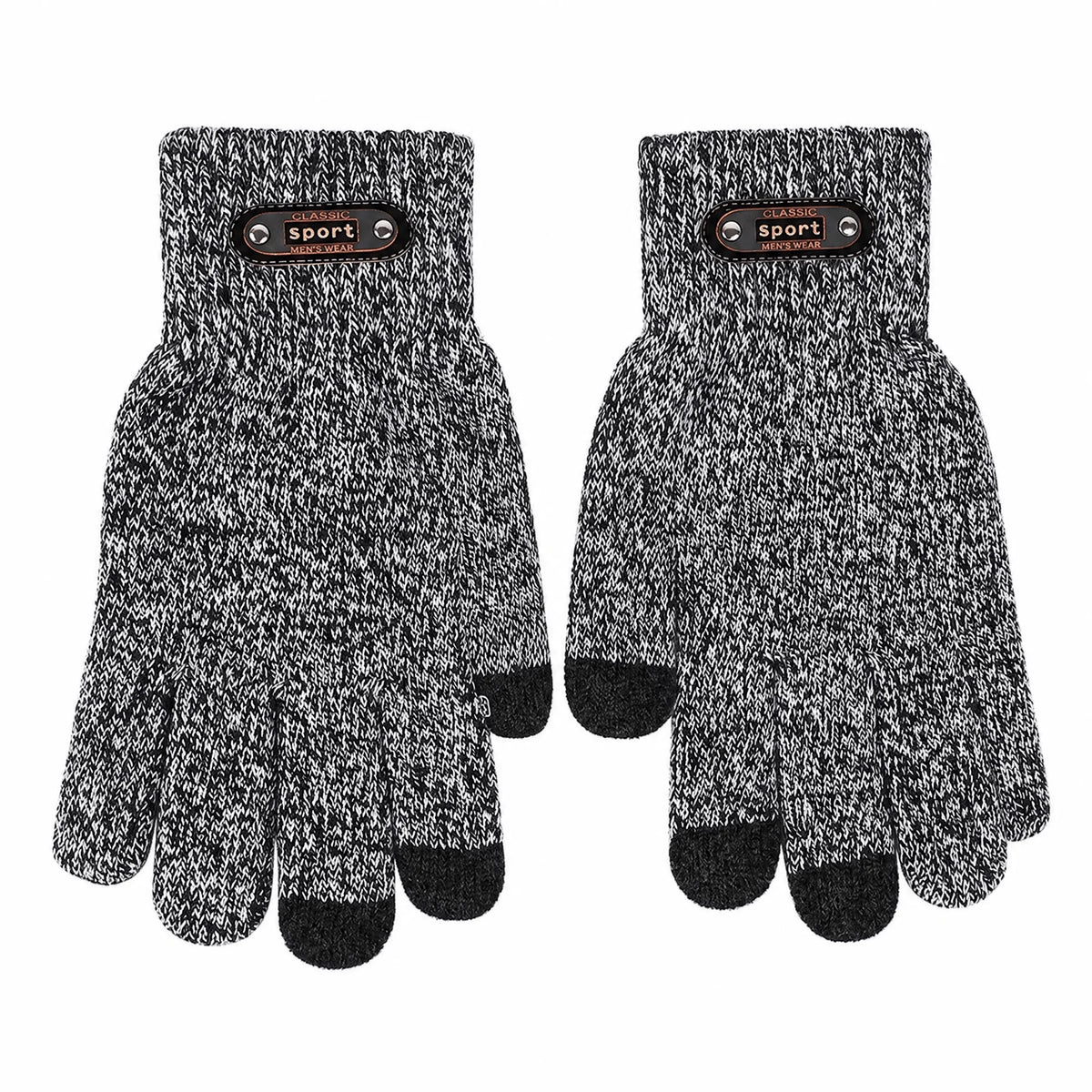 Knitted Winter Gloves | Touchscreen-Compatible & Stretchy | One Size Fits Most