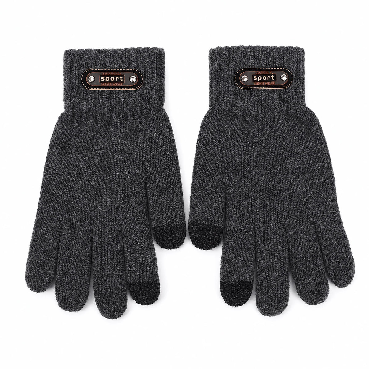 Knitted Winter Gloves | Touchscreen-Compatible & Stretchy | One Size Fits Most