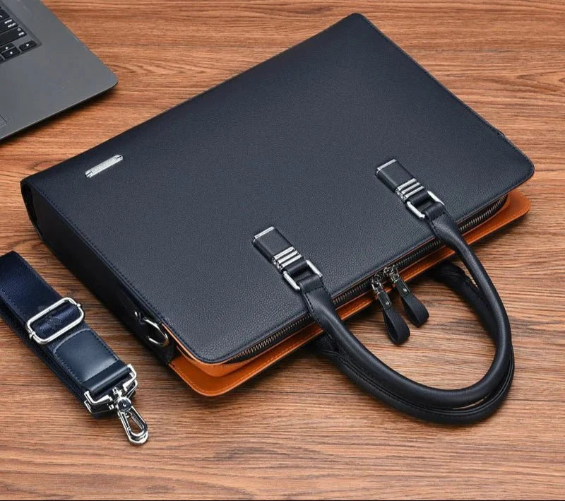 Laptop Bag | Leather & Padded Laptop Compartment | Fits Laptops Up To 15 Inches