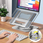 Laptop Stand | 360° Rotating & Height Adjustable | Foldable