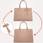 Laptop Tote | Waterproof PU Leather & Padded 15.6-Inch Compartment