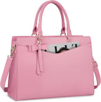 Laptop Tote | Waterproof PU Leather & Padded 15.6-Inch Compartment