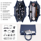 Laptop Tote | Waterproof PU Leather & Padded 15.6-Inch Compartment