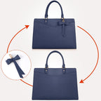 Laptop Tote | Waterproof PU Leather & Padded 15.6-Inch Compartment