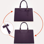 Laptop Tote | Waterproof PU Leather & Padded 15.6-Inch Compartment
