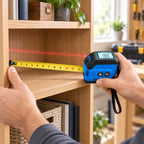 Laser Tape Measure | 2-In-1 Laser & Self-Locking Tape | USB Rechargeable