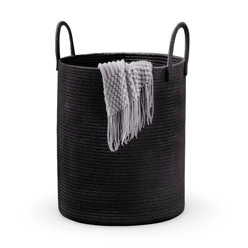 Laundry Basket | Woven Cotton & Collapsible | 58 L