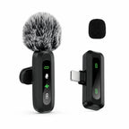 Lavalier Microphone | Compact Wireless USB-C Clip-On | Windscreen & Charger Included