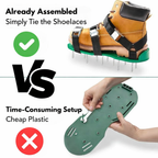 Lawn Aerator Shoes | Metal Spikes & Adjustable Straps