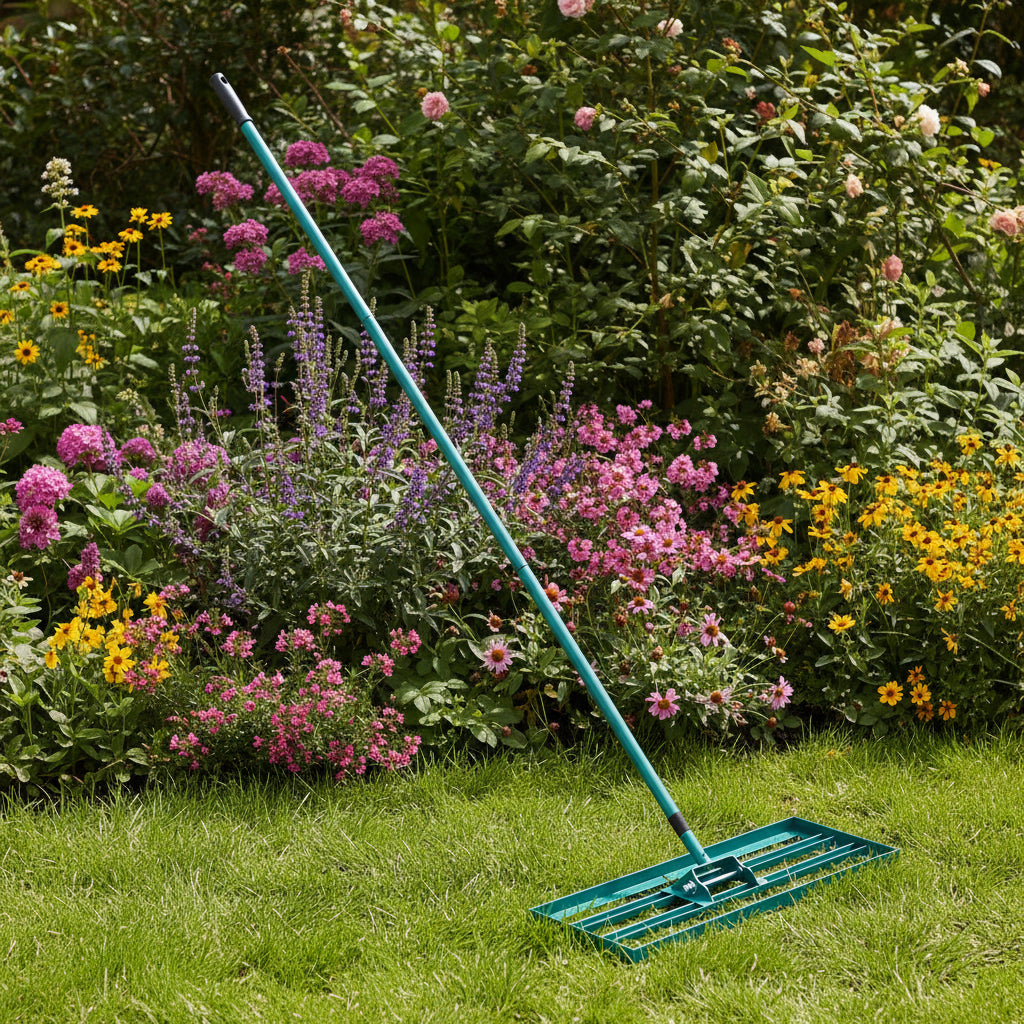 Lawn Rake | Ergonomic Long Handle | 91 cm Aluminum
