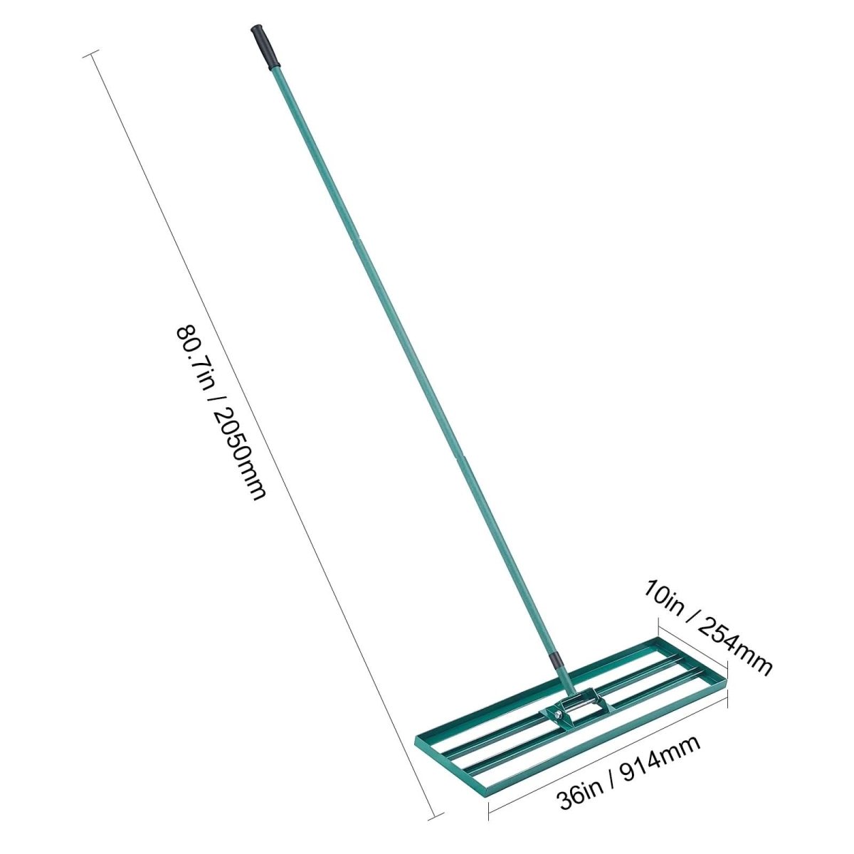 Lawn Rake | Ergonomic Long Handle | 91 cm Aluminum