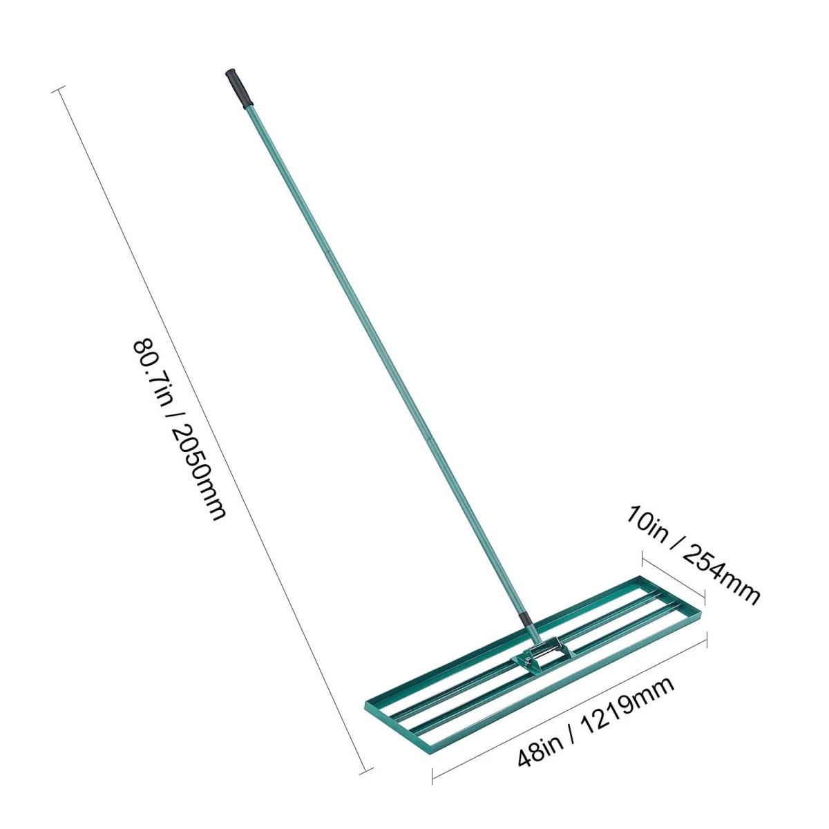 Lawn Rake | Ergonomic Long Handle | 91 cm Aluminum