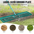 Lawn Rake | Ergonomic Long Handle | 91 cm Aluminum