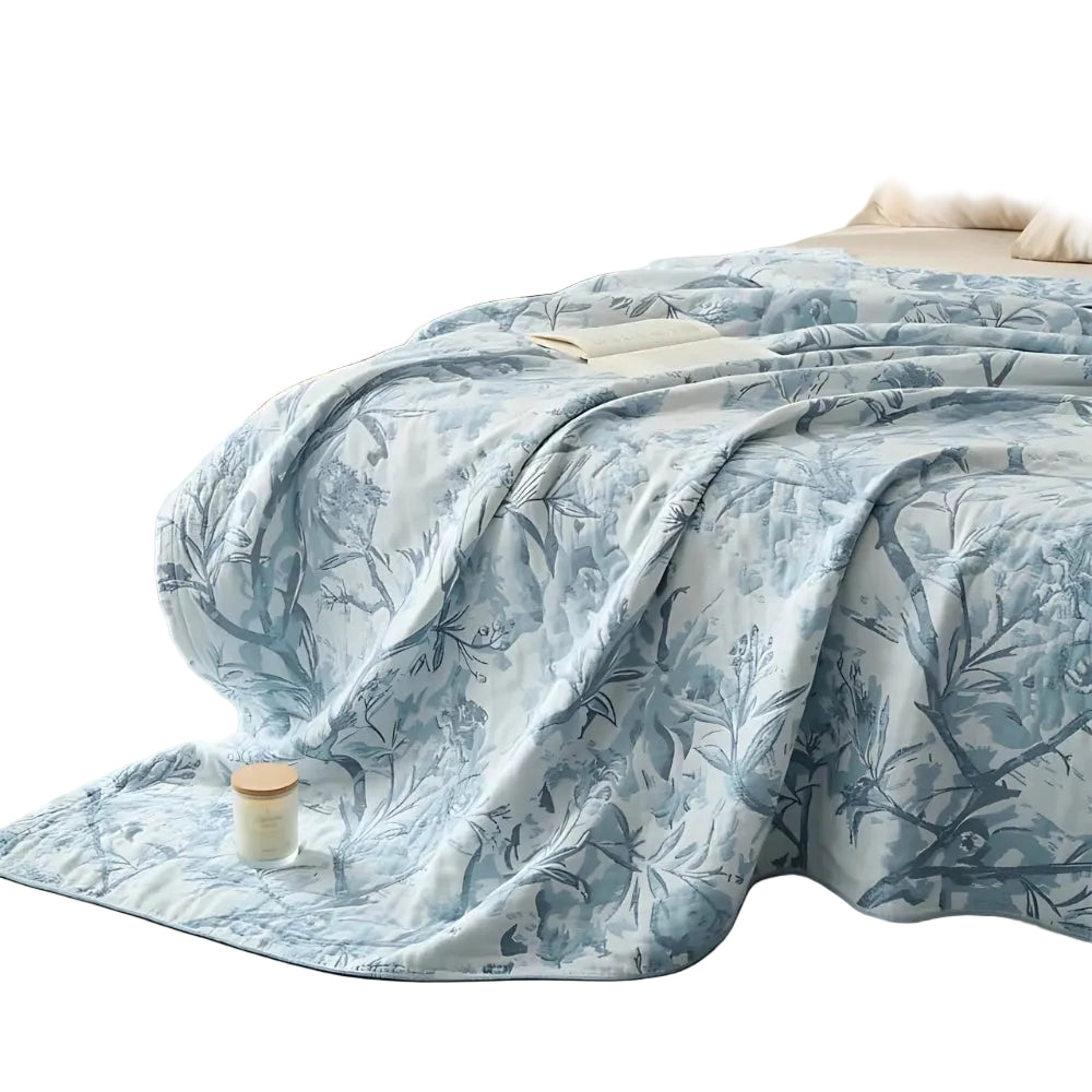 Leaf Pattern Throw Blanket