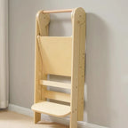 Learning Tower | Foldable High-Quality Wood & Tipping Protection | For Ages 1–3
