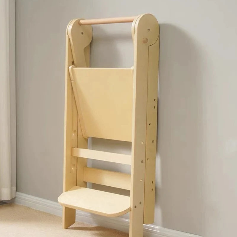 Learning Tower | Foldable High-Quality Wood & Tipping Protection | For Ages 1–3