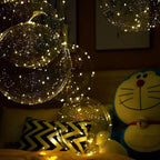 LED Balloons | Transparent & Warm White Light Wire | Set of 10