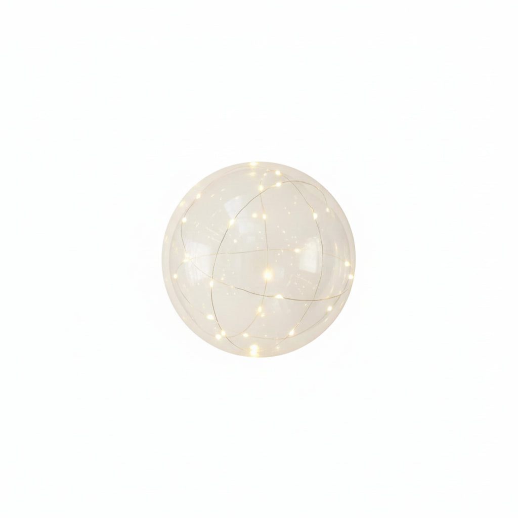 LED Balloons | Transparent & Warm White Light Wire | Set of 10