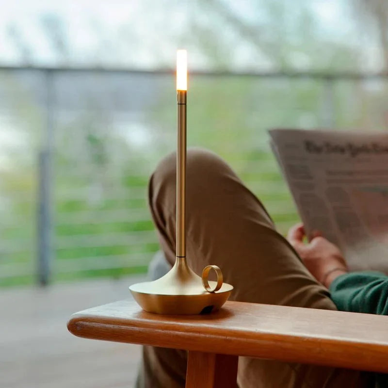 LED Candle Lamp | Dimmable Warm Glow & USB Rechargeable | 10-16 Hour Battery