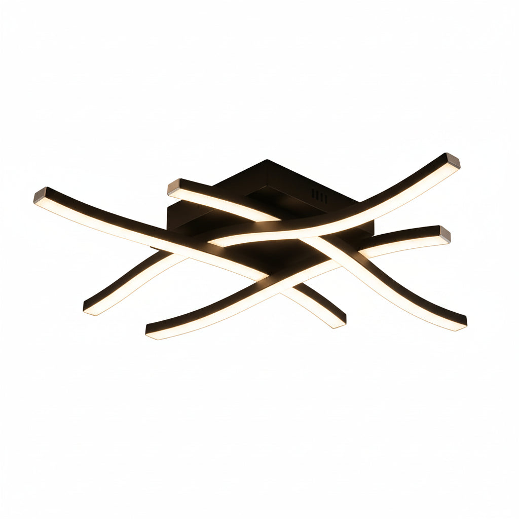LED Ceiling Light | Curved Modern Design & Integrated High-CRI LED