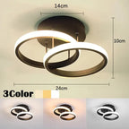 LED Ceiling Light | Geometric Flush-Mount Design | 3 Selectable Light Tones